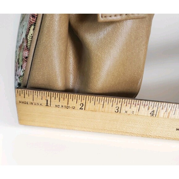 Vtg Ambassador Tapestry Shoulder Purse Boho Carpet Hand Bag Cottage/ Granny Core - Picture 13 of 16